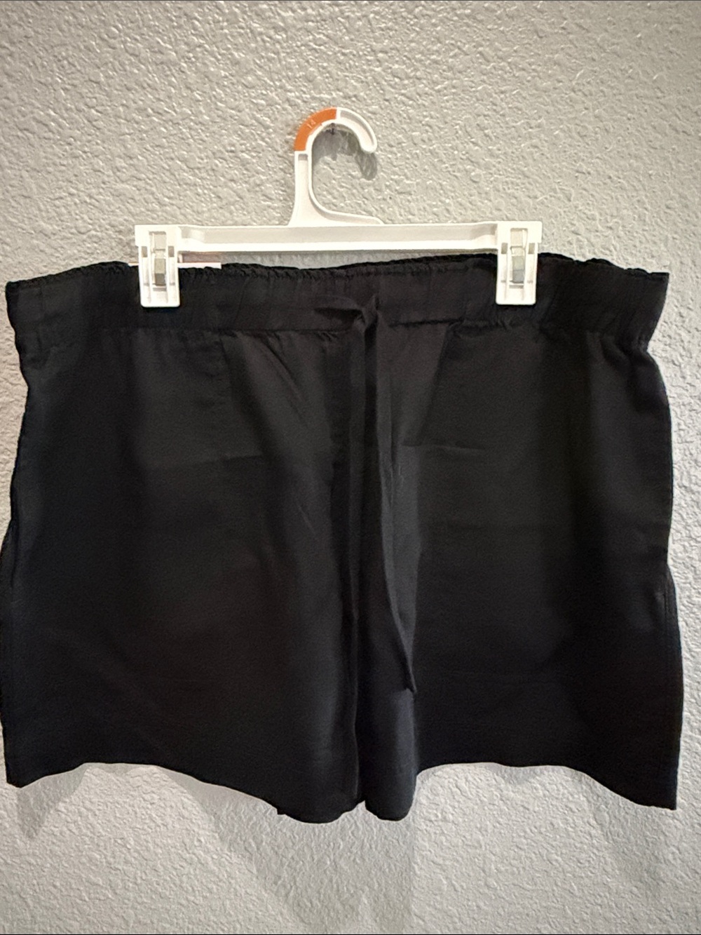 Hilary Radley Classic Black Women's Pull-On Shorts size XXL